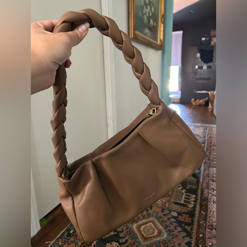 DeMellier Taupe Genova Braided Bag